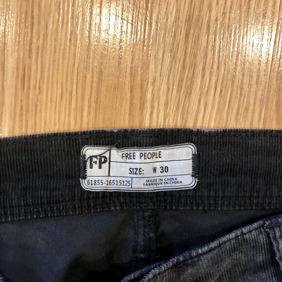 Free People Gray Corduroy Men’s 30 Waist Pants - Picture 3 of 5